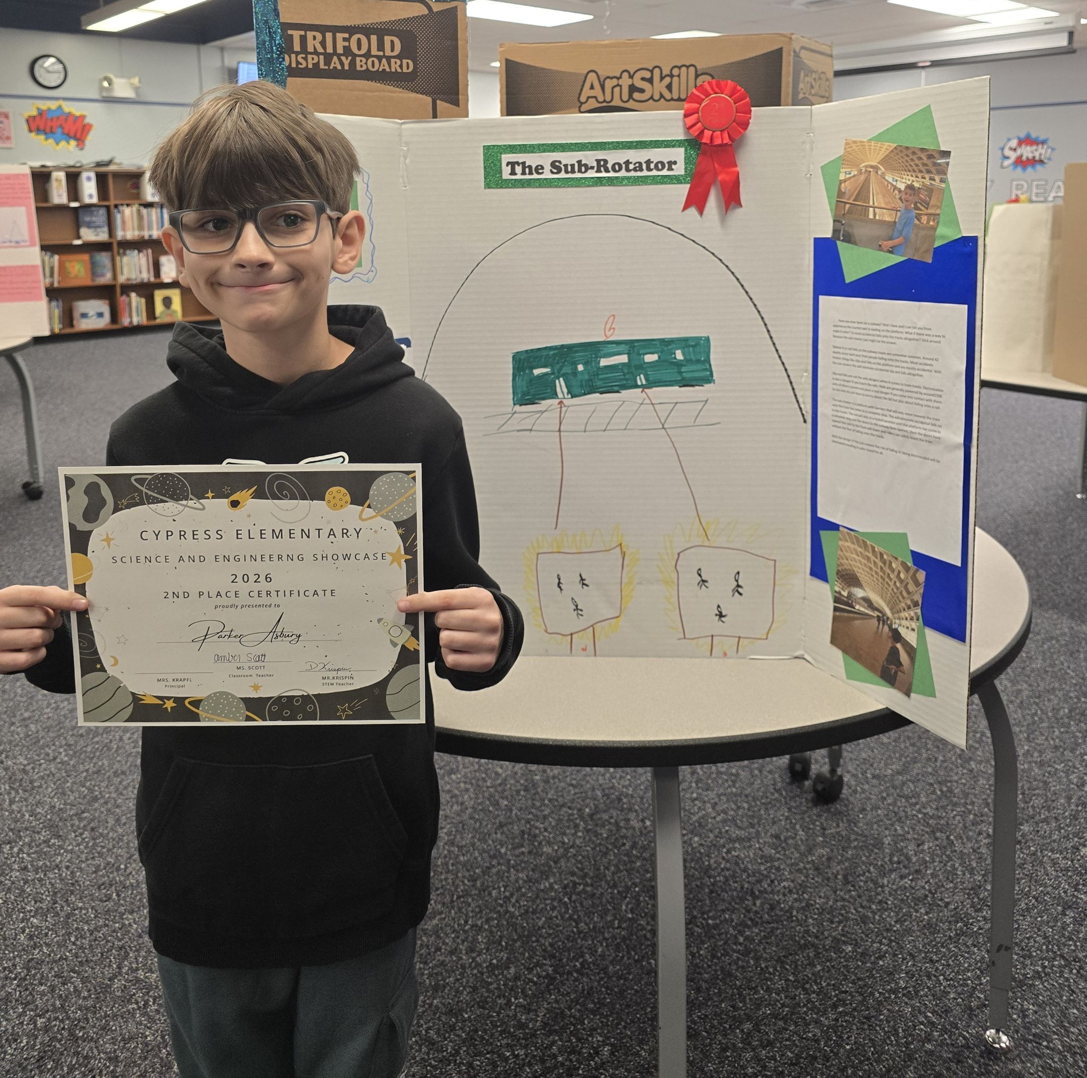 2nd Place - <p>Science Showcase</p><p>Kindergarten Florida Snowball Fight</p>